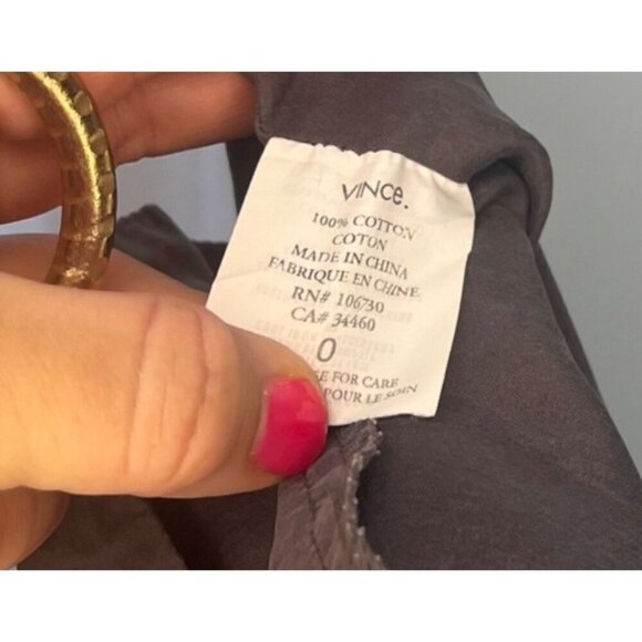 Vince Women's Mini Dress Drop Waist Size 0 Gray 8176 Casual Comfortable - Picture 4 of 5